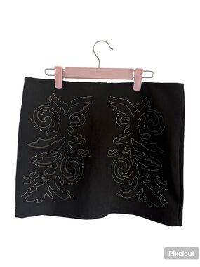 Black Embellished Mini Skirt - Lucky & Blessed
